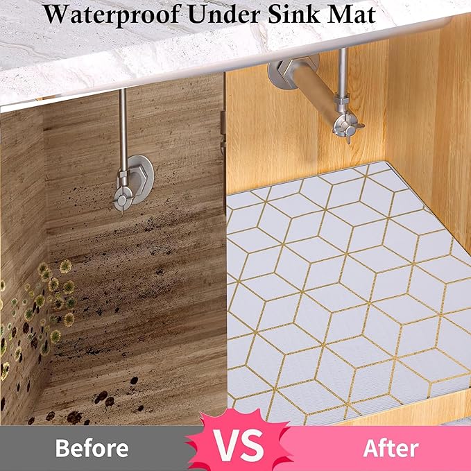 Shelf Liners for Kitchen Cabinets 20 Inch Wide X 20 Ft Non Adhesive Cabinet Drawer Liner Non Slip Water Oil-Proof Strong Grip Pantry Refrigerator Shelves Liner for Bathroom Drawer Cupboard Closet Mat