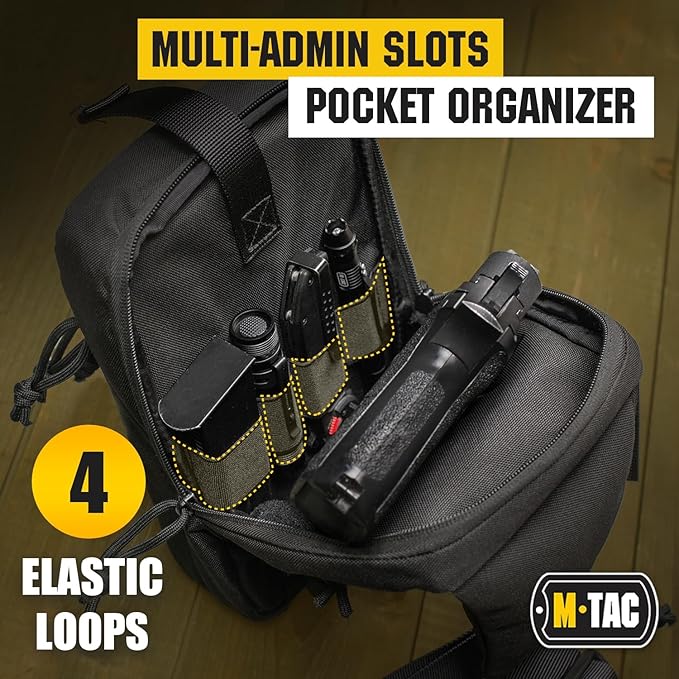 M-Tac CCW Sling Bag for Men & Women - EDC Shoulder Bag Tactical - Crossbody Concealed Carry Bag - Mens Chest Pack
