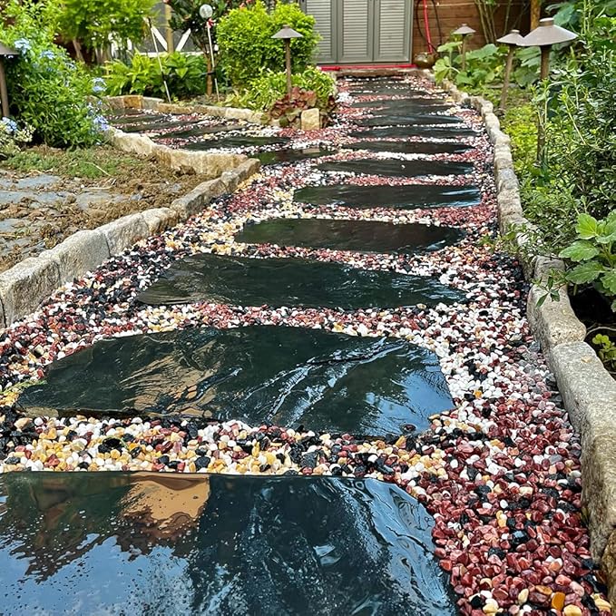 YISZM 2LB Succulent and Cactus Gravel Pebbles, 1/5 Inch Natural Decorative Polished Stones, River Rocks for Vases Gardening Indoor and Outdoor Decorative Rocks, Colorful