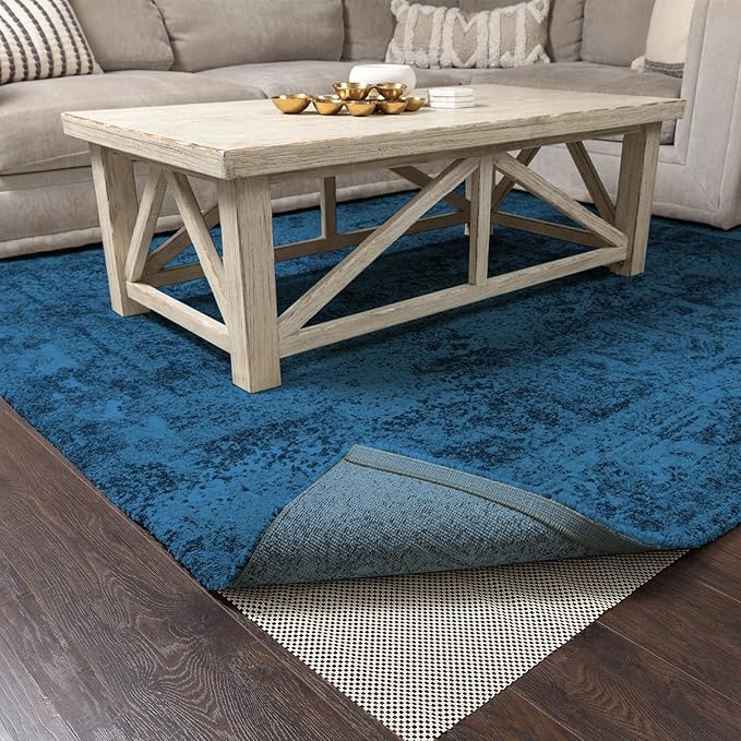 Veken 8x11 Ft Rug Pad Gripper for Hardwood Floors, Non Slip Rug Pads for Area Rugs, Thick Rug Grippers for Tile Floors, Under Carpet Anti Skid Mat, Keep Your Rugs Safe and in Place