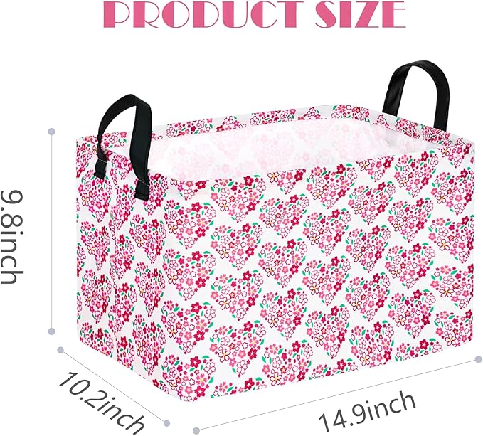 MAIZMZ Kids Hamper Storage Bins Organizer Toy Box Laundry Basket Large Canvas Collapsible Chest for Home/Dorm/Kitchen/Pet/Office/Closet/Shelf/Gift Baskets