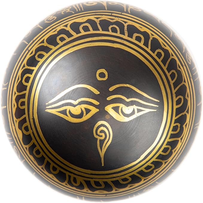 Tibetan Singing Bowl Set Brass - Master Healing Grade - Authentic Handcrafted Sound Bowl by Himalayan Bazaar