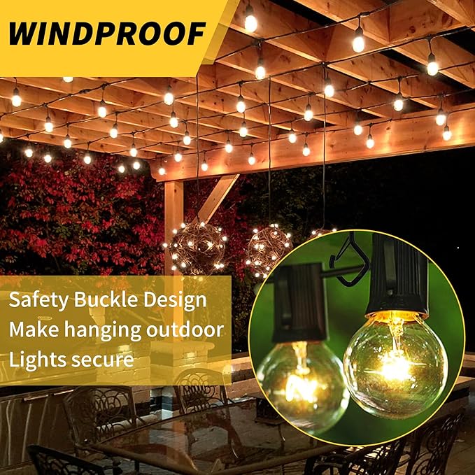 30 PCS Cup Screw-in Hanger Hooks with Safety Buckle, Windproof Screw Hooks Perfect for Hanging Outdoor String Lights, Plants, and Patio Lights,for Ceiling and Wall Mount, 2.2 Inches in Silver