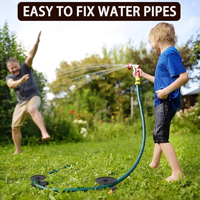 2PCS Metal Garden Hose Guide Spike, Hose Guides for Garden Heavy Duty, Cast Iron Garden Hose Guides for Outside, Rustproof Coated Hose Guide Stakes for Lawn & Yard, Plant & Flower Bed Protection