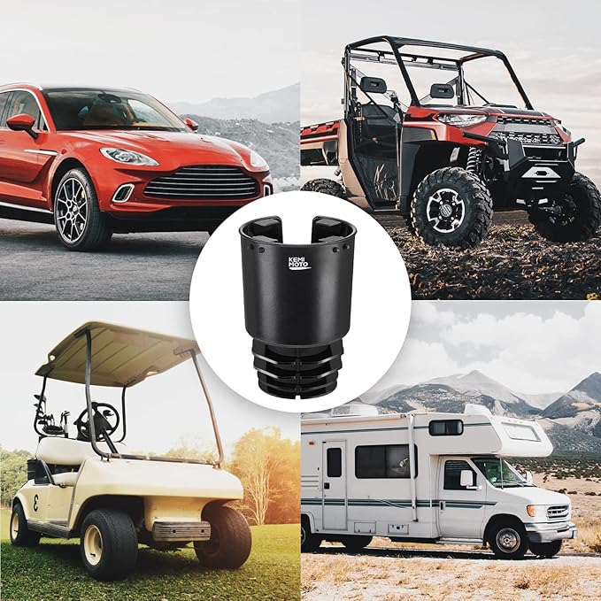 KEMIMOTO Universal Cup Holder Expander - Fits Hydro Flask, Yeti, 18-40oz 3.0in-3.8in Diameter Bottles - fit 3.2in Diameter Cup Holder for Car, RV, Truck, UTV, Golf Cart