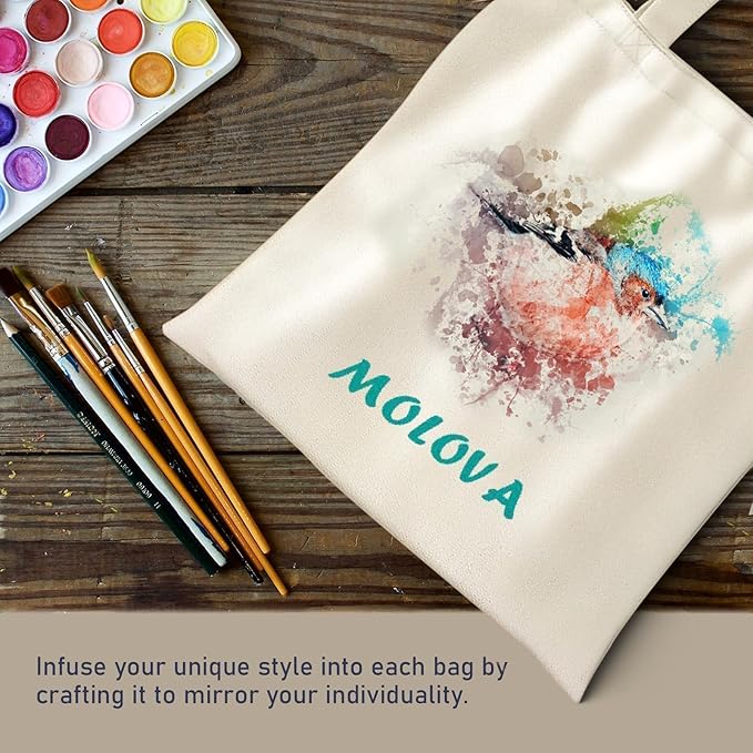 200 Pack Standard 14"x15" Premium Canvas Tote Bags, Reusable bag made of 6oz of natural canvas with Handles for Gift-Giving, Work, DIY Projects, Shopping