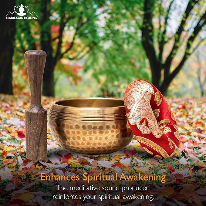 Tibetan Singing Bowls Set~ Meditation Sound Bowl hand Hammered in Nepal For Yoga, Meditation, Mindfulness, Healing & Chakra balancing~ (3 inch)
