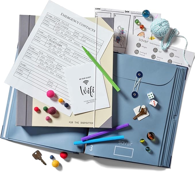The Folio® Important Document Organizer by Savor |Binder with Guided Labels, Acid-Free File Folder with 10 Pockets for Home, Legal, Medical Papers | Mother’s Day Gift for Moms, Records Storage (Slate)