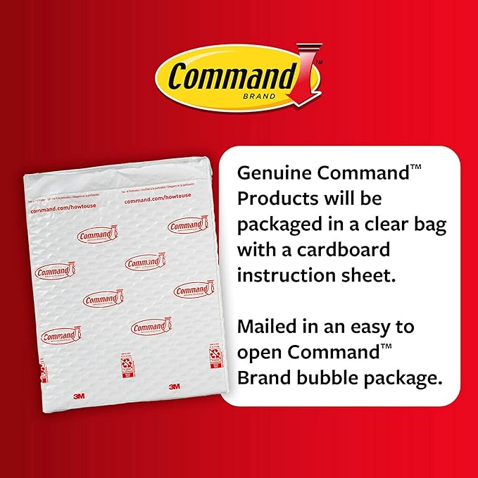 Command Medium Utility Hooks, 9 Wall Hooks and 12 Strips, Damage-Free Hanging with Adhesive, No Tools Great for Hanging Christmas Decorations, Holds up to 3 lb