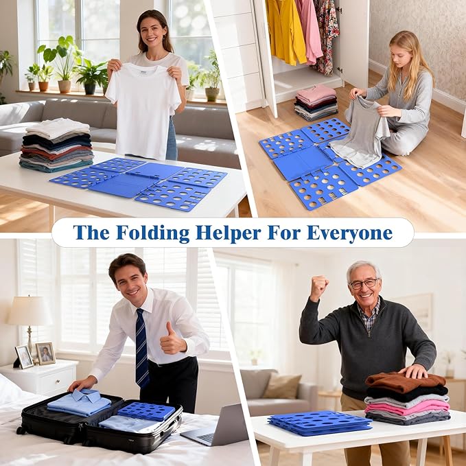 Shirt Folder V1 Shirt Folding Board Durable Clothes Folder Tshirt Organizer Easy and Fast Folding for Adults and Kids Laundry Liner