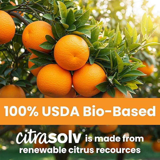 Citra Solv Concentrated Cleaner & Degreaser, Deodorizer, Home & Outdoor, Adhesive Remover, Natural Orange Oil 16 fl oz (12)