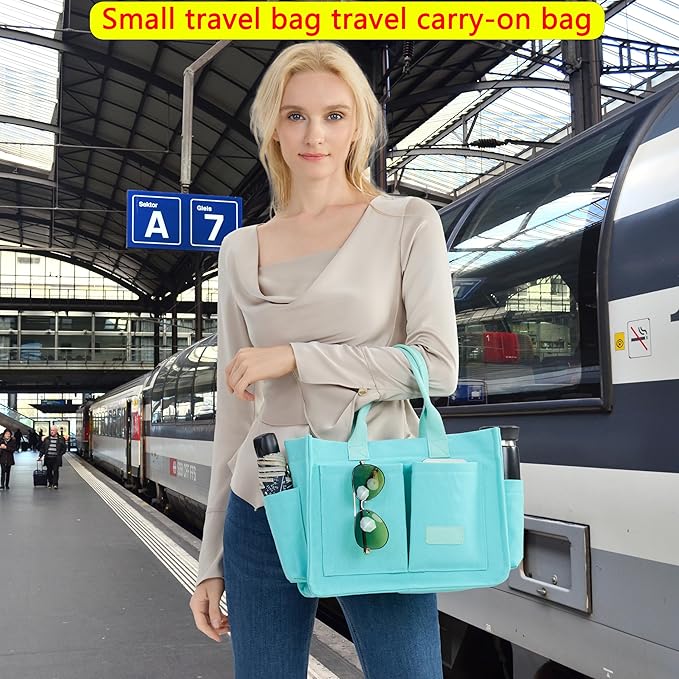 Canvas Tote Bag for Women, Women's Crossbody Bags, Work Laptop Tote Bag, Large Handbags Purse for Travel Nurse Teacher