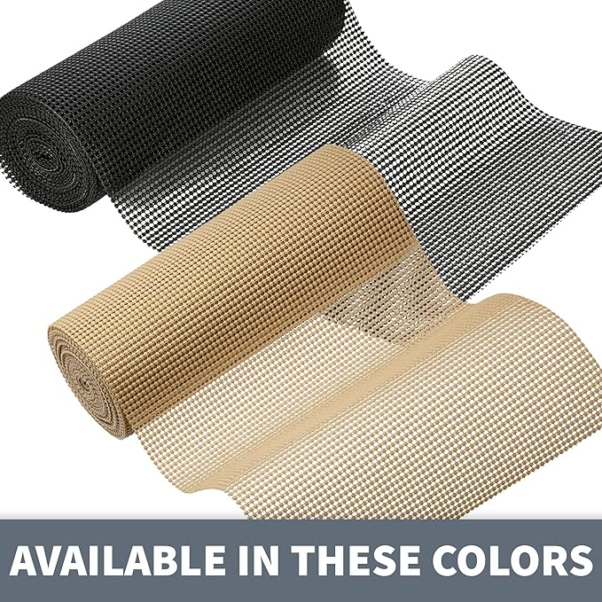 Sterline Shelf Drawer Liner Non-Adhesive Liners for Kitchen Cabinets Cupboard Pantry Non-Slip Waterproof Oil Proof Shelve Liners 12" x 20 ft Tan Shelf Paper