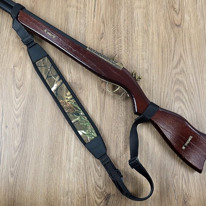 HUNTPAL No Drill Stalker Sling No Swivel Two Point Shotgun Sling, Universal Neoprene Padded Hunting Rifle Sling Shoulder Strap, Fit for 12 20 Gauge Shotguns