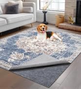 Non-Slip Rug Pads 2 x 20ft, 100% Waterproof Extra Large Area Rugs Non-Skid Rug Pad for All Floors and Finishes, Durable Hardwood Floor Protective Felt Keeps Rugs in Place, Safe and Secure
