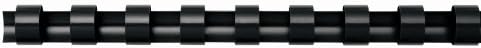 Fellowes Plastic Binding Comb 3/8" Black, 100 Count (Pack of 2)