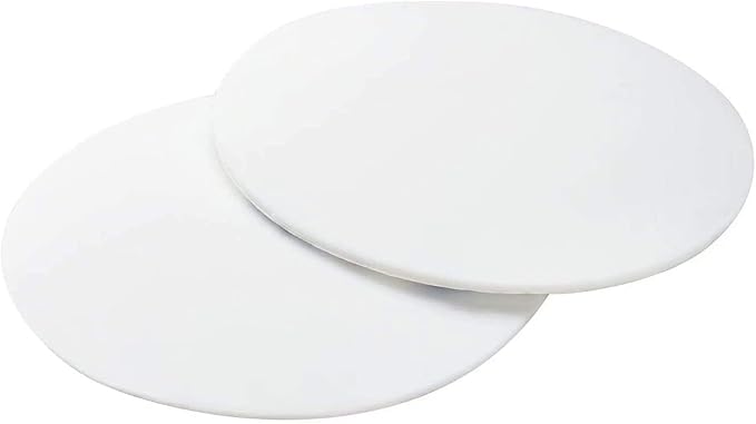 Strongest Door Knob Wall Shield, 4 PCS Large White Round Door Stopper Wall Protector, Self Adhesive Door Handle Bumper (Large Round 3.54", White)