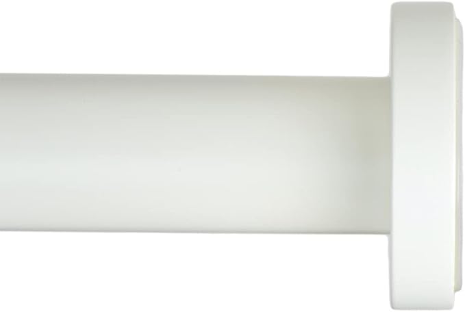Ivilon Shower Tension Curtain Rod - Adjustable Tension Rod for Shower Curtains, Bathroom, or Windows, Easy to Install, No Drilling Required, Rustproof, Spring Loaded, Adjustable 24 to 36 Inch Ivory
