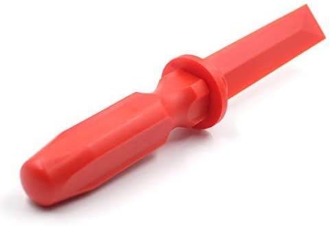 CKAuto Non-Marring Super Grip Plastic Chisel Scraper, Wheel Weight Remover,Red