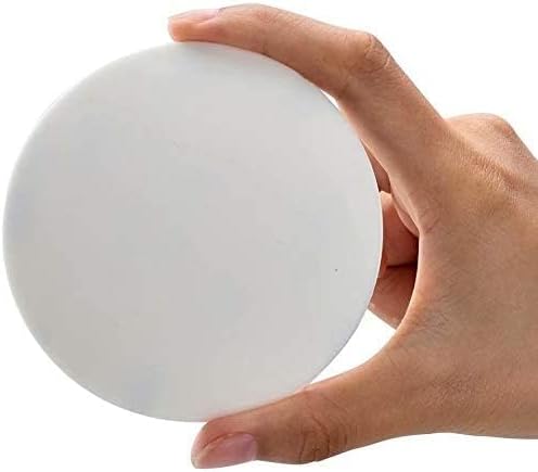 Strongest Door Knob Wall Shield, 4 PCS Large White Round Door Stopper Wall Protector, Self Adhesive Door Handle Bumper (Large Round 3.54", White)