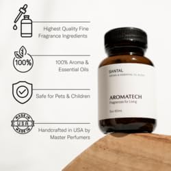 AromaTech Palo Santo & Amber for Aroma Oil Scent Diffusers - 120 Milliliter