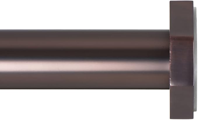 Ivilon Tension Curtain Rod - Hexagonal Spring Tension Rod for Windows or Shower, 24 to 36 Inch, ORB