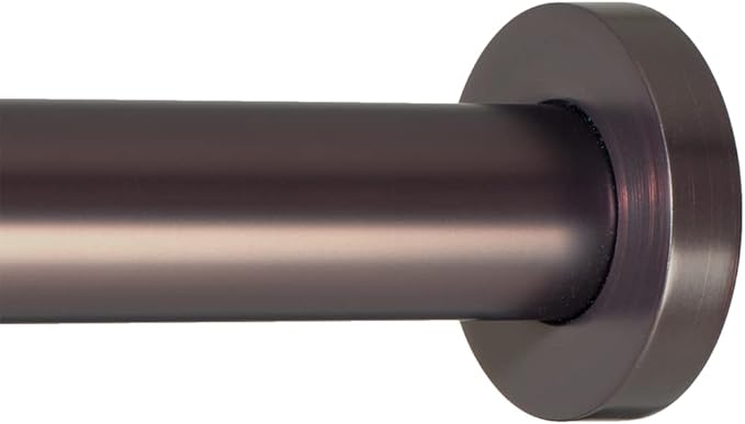 Ivilon Shower Tension Curtain Rod - Adjustable Tension Rod for Shower Curtains, Bathroom, or Windows, Easy to Install, No Drilling Required, Rustproof, Adjustable 36 to 54 Inch Oil Rubbed Bronze ORB