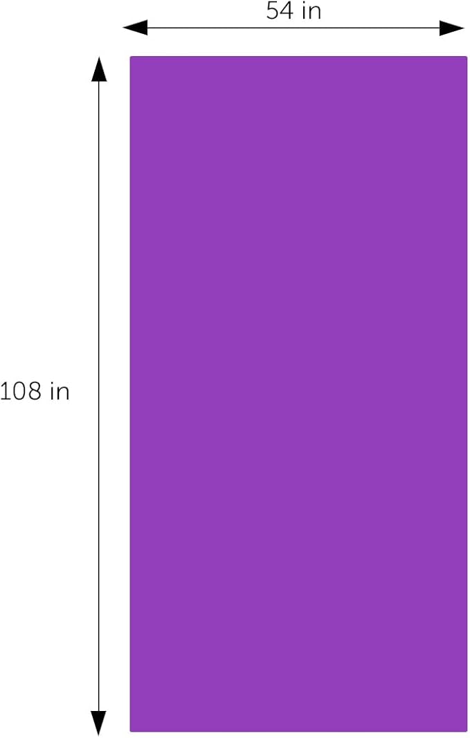 DecorRack 2 Rectangular Tablecloths BPA-Free Plastic, 54 x 108 inch, Dining Table Cloth, Rectangle Table Cover for Parties, Picnic, Camping and Outdoor, Disposable or Reusable, Purple (2 Pack)