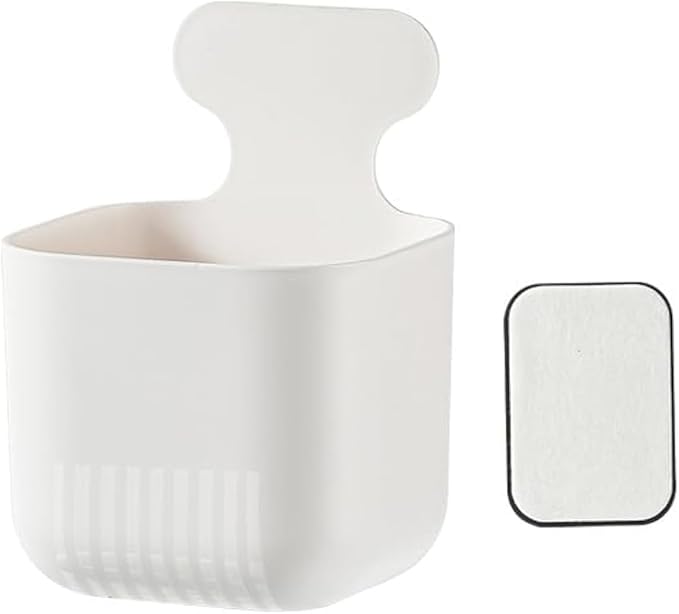 MORNITE Fridge Magnetic Cup Storage Rack, Magnetic Locker Organizer for Pen, Holder for Laundry, Board, Desks, Dresser, White