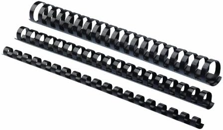 Fellowes Plastic Binding Comb 3/8" Black, 100 Count (Pack of 2)