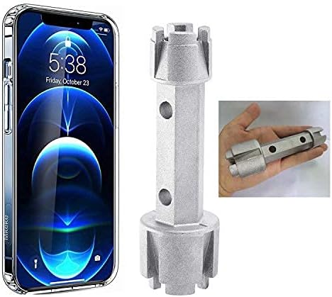 Tub Drain Remover Wrench - Use to Install and Remove Most Bath and Shower Drains and Closet Spuds Square Plastic Toilet Seat Nuts