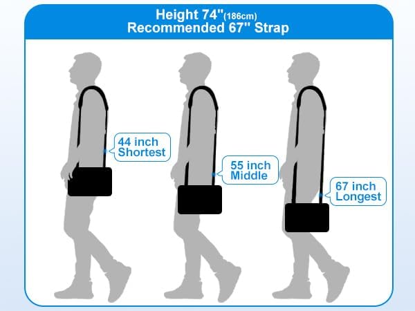 3D Air Cushion Ultra Comfortable Duffel Bag Strap，55" Universal Laptop Shoulder Strap, with Double Adjustable Buckles and Metal Hooksfor Briefcase Computer Messenger Bag (Reduced Stress)