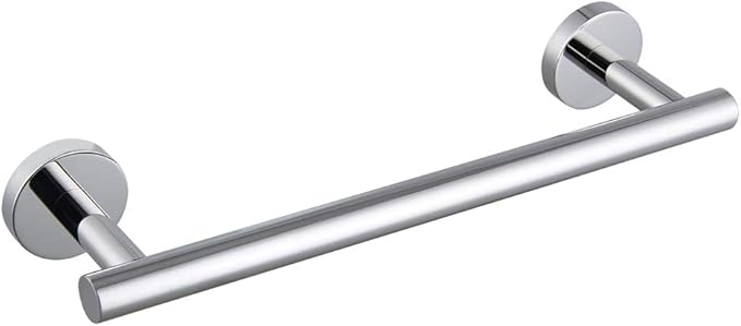 kimzcn 12-Inch Towel Bar SUS 304 Stainless Steel Towel Rack Wall Mounted Towel Rail Towel Rod for Bathroom Modern Style Polished Finish