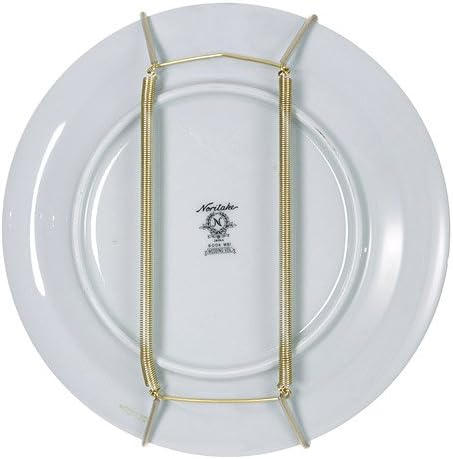 Rocky Mountain Goods Plate Hanger for Wall and Mounting Hardware - Fits Decorative Plates and platters - Heavy Duty Polished Brass - Vinyl Non Scratch Hooks - Includes Wall Mount kit (11" - 18")