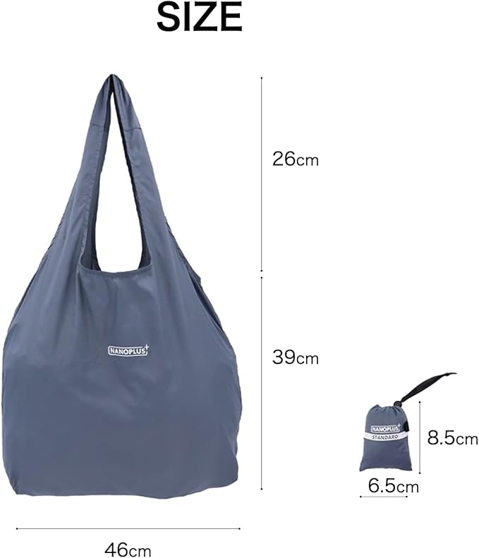 Compact Reusable Grocery Tote Bag – Lightweight, Foldable & Packable Shopping Bag for Travel