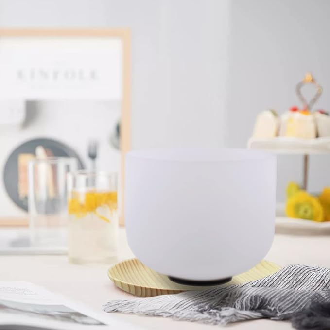 7inch 8inch 9inch Crystal singing bowls set sound bowl for healing Mindfulness, Meditation, Yoga, Spiritual and Body Healing Chakra Bowl (7C+8F+9G, 7 inch +8 inch + 9inch)