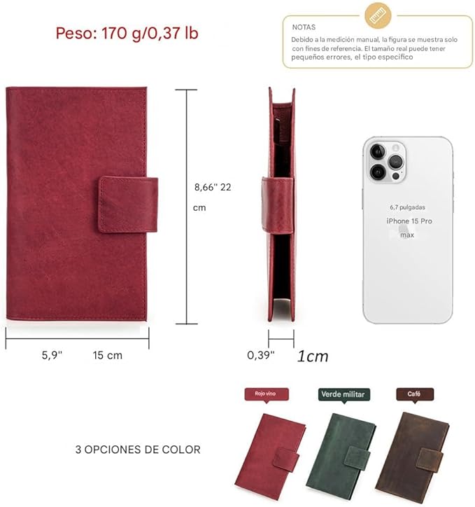 CONTACTS Full Grain Leather Family Passport Holder for 4 Women Airtag Passport Wallet RFID Blocking Travel Passport Cover with 4 Passport Slots, 6 Card Slots (Red)