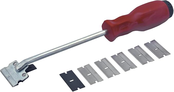 Lisle 52000 Razor Blade Scraper,Red