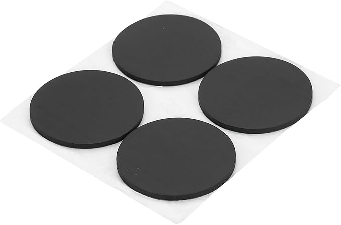PATIKIL Non Slip Furniture Pads 2" (50mm x 2mm), 16 Pcs Adhesive Backed Round Rubber Feet Anti-Scratch Rubber Furniture Grippers for Hardwood Floor Electronics Bed Drawers DIY