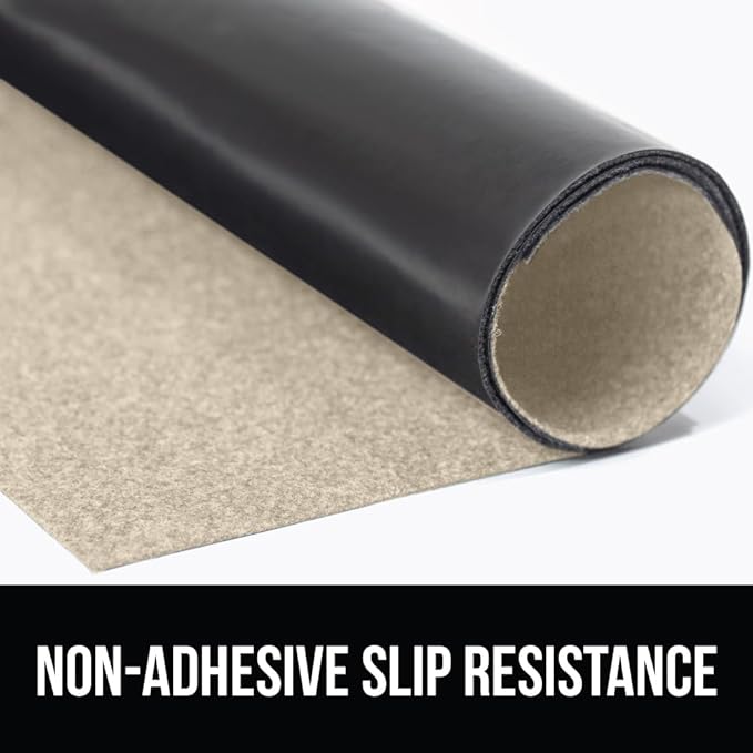 GORILLA GRIP LeakGuard Non-Adhesive Under Sink Mat for Kitchen Cabinet, 24x40, Waterproof Quick Dry Shelf Liner, Durable Absorbent Felt Mats for Bathroom Sinks, Cabinets, Dresser, Easy to Trim, Beige