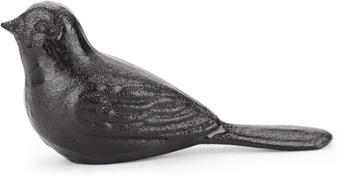 Sumnacon Cast Iron Cute Bird Door Stop - Heavy Duty Rustic Door Stopper, No Drilling Required, Vintage Iron Door Wedge for All Floor Surfaces in Home, Office, Commercial, and Industrial Settings