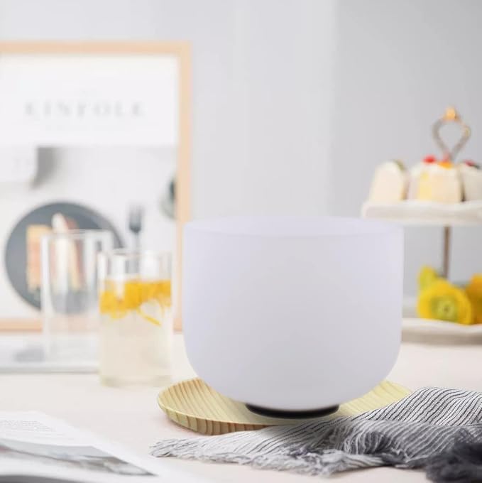 7inch 8inch 9inch Crystal singing bowls set sound bowl for healing Mindfulness, Meditation, Yoga, Spiritual and Body Healing Chakra Bowl (7G+8F+9D, 7inch+8inch+9inch with Travel bag)