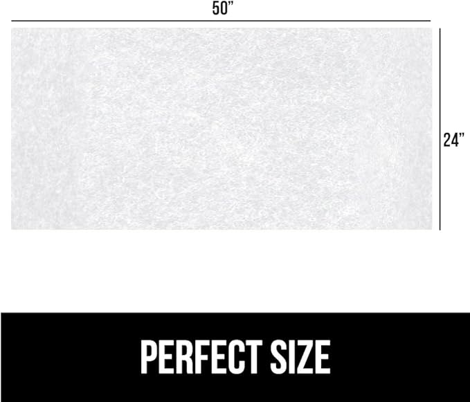 GORILLA GRIP LeakGuard Non-Adhesive Under Sink Mat for Kitchen Cabinet, 24x50, Waterproof Quick Dry Shelf Liner, Durable Absorbent Felt Mats for Bathroom Sinks, Cabinets, Dresser, Easy to Trim, White