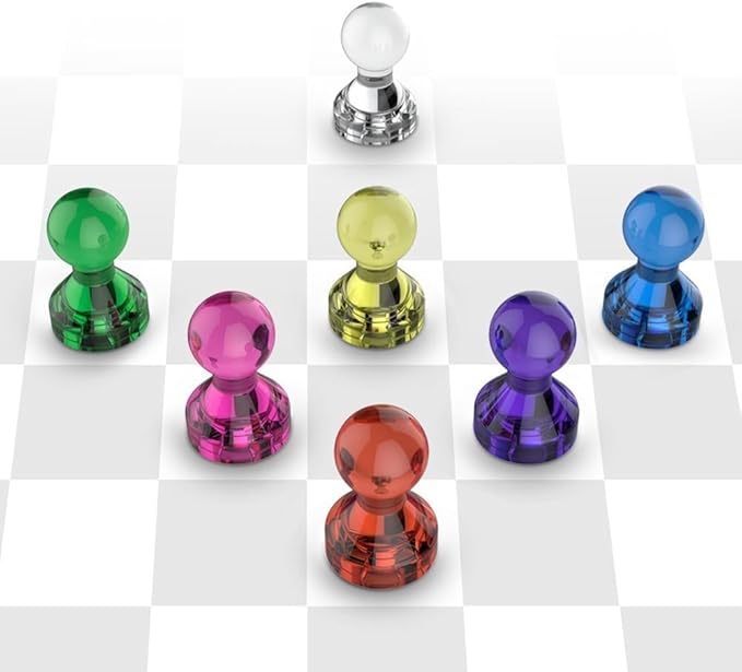 Push Pin Magnets - Tiergrade 6000 Pack 7 Assorted Color Strong, Office, Use at Kitchen Home and School Classroom, for Refrigerator Dry Erase Board and Whiteboard.