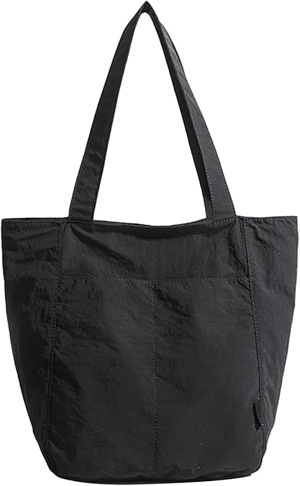 Barsine Tote Bag for Women Unisex Lightweight Nylon Totes Purses and Handbags Large Casual Shoulder Hobo for Travel Gym