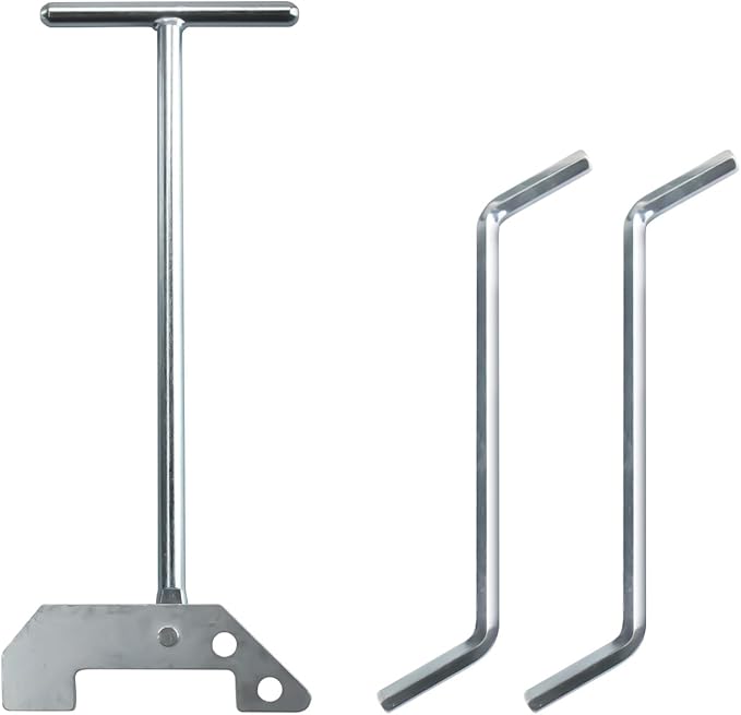 Garbage Disposal Wrench, Garbage Disposal Unjamming Wrench with 2 Garbage Disposal Allen Wrench, Garbage Unclogger to Dislodge Jams or Clutter from Above the Sink