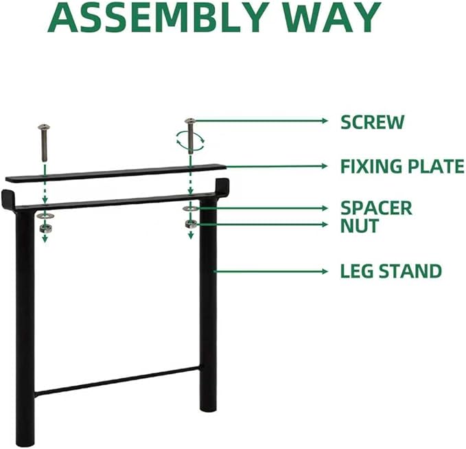 OUTEROOM 2PC Extra leg extensions, Replacement Parts for Metal Plant Stand (Short Leg Replacement Part Ebony)