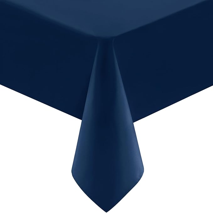 Utopia Kitchen Rectangle Table Cloth 1 Pack (60x102 Inches, Navy Blue), Tablecloth Machine Washable, Polyester Table Cover for Dining, Buffet Parties, Picnics, Events, Weddings and Restaurants