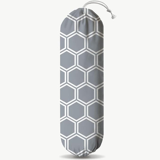Honeycomb Plastic Bag Holder, Wall Mount Reusable Grocery Bags Holder, Washable Shopping Bags Carrierfor Home Kitchen Pantry Car, Kitchen Pattern Garbage Bag 53
