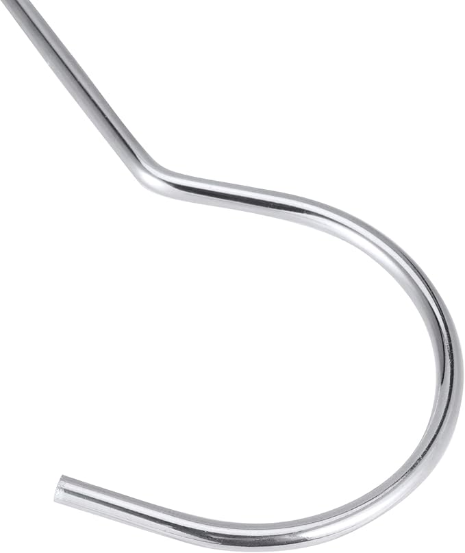 30 Pack 12 Inch Long S Hooks, Metal Extra Large S Hooks for Hanging Kitchenware Plants, Silver